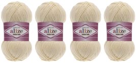 55% Cotton 45% Acrylic Yarn Alize Cotton Gold Thread Crochet Hand Knitting Art L - £17.27 GBP+