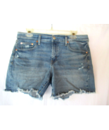 Gap 5&quot; short mid rise Size 8R/29 cutoffs medium rinse light destroy - £11.45 GBP