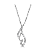 DA089 - High polished (no plating) Stainless Steel Chain Pendant with AA... - $33.80 CAD