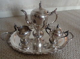 F.B. Rogers Antique 5 Piece Silver-plate Serving Set (#0297) - £126.41 GBP