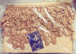 Victorian Crocheted lace Remnant 96&quot; - $35.00