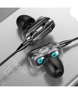 Wired 3.5mm Earbuds Dual speakers Stereo  Gamer super bass Handfree for ... - £6.95 GBP