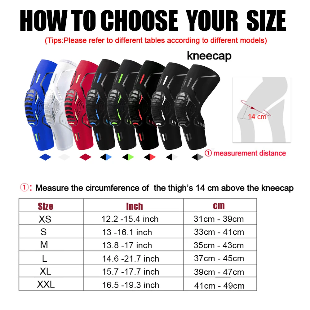 Sporting 1 Piece Basketball Kneepads Elastic Foam Volleyball Knee Pad Protector  - £23.87 GBP