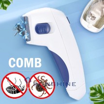 Electric Flea Comb For Pets Dog Cat Cleaning Brush Lice Remover Control On/Off - £17.63 GBP