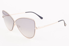 Tom Ford ELISE 02 Shiny Rose Gold / Gray Gradient Sunglasses TF569 28C 65mm - £164.87 GBP