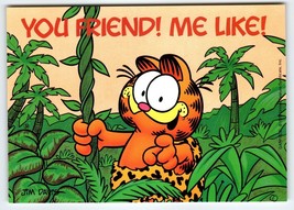 Garfield Cat Postcard Jungle Kitten You Friend Me Like Jim Davis 1978 Unused - £11.38 GBP