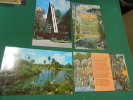 Vintage 4 Vintage FLORIDA Postcards- Silver Springs-Lagoon at Busch Garden &amp; 2 - £7.49 GBP