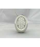 Multi Diamond Stone 925 Sterling Silver Handmade Modern Pendant Necklace... - $57.33 CAD+