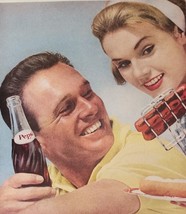 PEPSI Cola ~ Vintage ~ 1962 ~ Classic ~ Life Magazine Advertising ~ 11&quot; ... - $22.44
