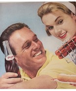 PEPSI Cola ~ Vintage ~ 1962 ~ Classic ~ Life Magazine Advertising ~ 11&quot; ... - £17.88 GBP