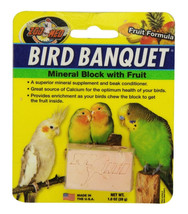 Zoo Med Bird Banquet Mineral Block with Fruit 1 count Zoo Med Bird Banqu... - £10.28 GBP
