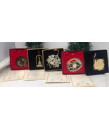 X 5 Easter Seals Gold Plates Ornament Lot Rochester New York Wine Countr... - £23.18 GBP