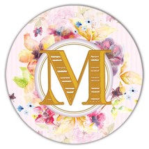 Monogram Letter M : Gift Coaster Name Initial Alphabet ABC - £3.98 GBP+