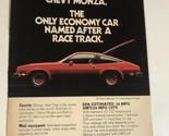1978 Chevrolet Chevy Monza Vintage Print Ad Advertisement pa16 - £7.08 GBP