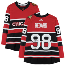 Connor Bedard Autographed Blackhawks Authentic Adidas Retro Jersey Fanatics - $1,019.00