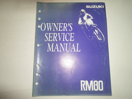 1992 Suzuki RM80 Owners Service Manual STAINED FACTORY OEM BOOK 92 DEAL - $24.48