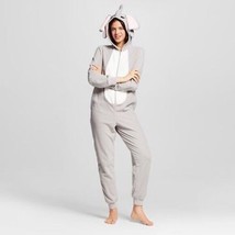Xhilaration Women&#39;s Sleepwear Halloween Costume Gray Pajamas Hooded Elephant L - £9.38 GBP