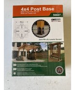 OWT Laredo Sunset Post Base Kit Hardware Ornamental Wood Ties Black 4&quot;x4... - £14.67 GBP