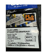 Brother FLE2511 1PK 0.82X1.7IN 0.41X1.7IN FOLD POLYP BLACKINK ON WHITE F... - $950.59 MXN