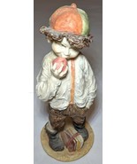 Duncan Royale School Boy Eating Apple Figurine - $38.09