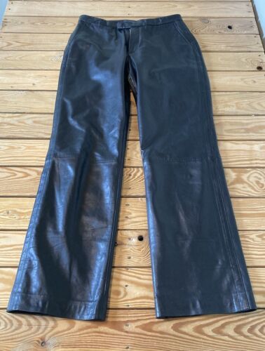Primary image for Banana Republic Women’s Boot Cut Genuine leather pants size 8 Black Sf3