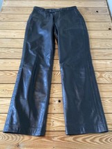 Banana Republic Women’s Boot Cut Genuine leather pants size 8 Black Sf3 - $78.21