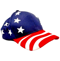 Cobra Caps Mens USA Stars and Stripes Adjustable Hat - £12.01 GBP