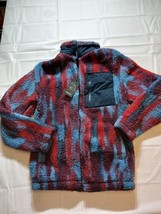 Men&#39;s Full Zip Polar Fleece Sweatshirt - Original Use Dark Blue Camo Print XS - £11.70 GBP