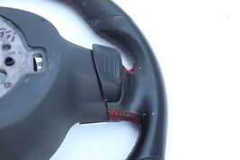 10-14 VW MK6 GTi Flat Bottom Red Stitch Leather Steering Wheel Paddle Shifters image 13