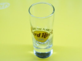 Hard Rock Cafe Tall Shot Glass Black Letters Save The Planet Maui Hawaii 4&quot; - £14.23 GBP