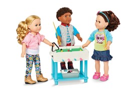 My Life 5-in-1 Game Play Set 18&quot; Dolls American Girl Boy Real Air Hockey + 44Pc - $51.48