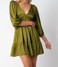 Olivaceous the cindy dress in Avocado Green - £35.83 GBP