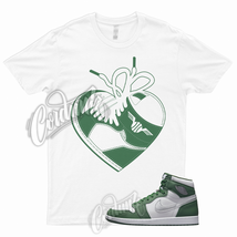 HEART T for 1 Retro Gorge Green High Metallic Silver White Shirt To Match Pine - £18.38 GBP+