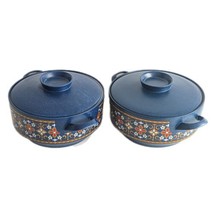 Winterling Schwarzenbach Ceramic Tureens,   Blue &amp; Red, Vintage 1970s, Pair - $67.39