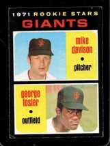 1971 Topps #276 Mike DAVISON/GEORGE Foster Vg+ (Rc) Giants Nicely Center *X69920 - £12.71 GBP