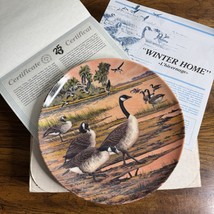Vtg 1986 Dominion China Winter Home Canada Geese Collector Plate  Donald... - $241.11 MXN