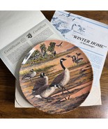 Vtg 1986 Dominion China Winter Home Canada Geese Collector Plate  Donald... - $238.59 MXN