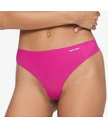 Calvin Klein Women&#39;s Invisibles Thong Panty, Pink Fushia Small - $15.46