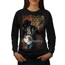 Wellcoda Country Music Player Womens Sweatshirt, Music Casual Pullover Jumper - £22.73 GBP+