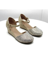 Little Girls Sienna Wedge Shoes(size 1) - £29.52 GBP