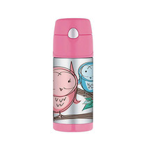 Thermos FUNtainer S/Steel Vacuum Insulated Holder - 355mL Drink Owl - £24.55 GBP