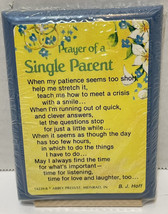 VTG Abbey Press Small Free Standing Wooden Plaque Prayer of A Single Parent 4x3&quot; - £10.49 GBP