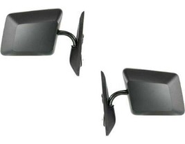 Manual Mirrors For Chevy S10 Blazer S15 Sonoma Jimmy 1992 1993 Pair Black - £62.82 GBP