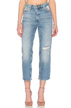 NWT M.i.h JEANS JEANNE WHIPTAIL HIGH-RISE CROPPED DISTRESSED JEANS  - £71.93 GBP