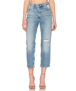 NWT M.i.h JEANS JEANNE WHIPTAIL HIGH-RISE CROPPED DISTRESSED JEANS  - £72.16 GBP