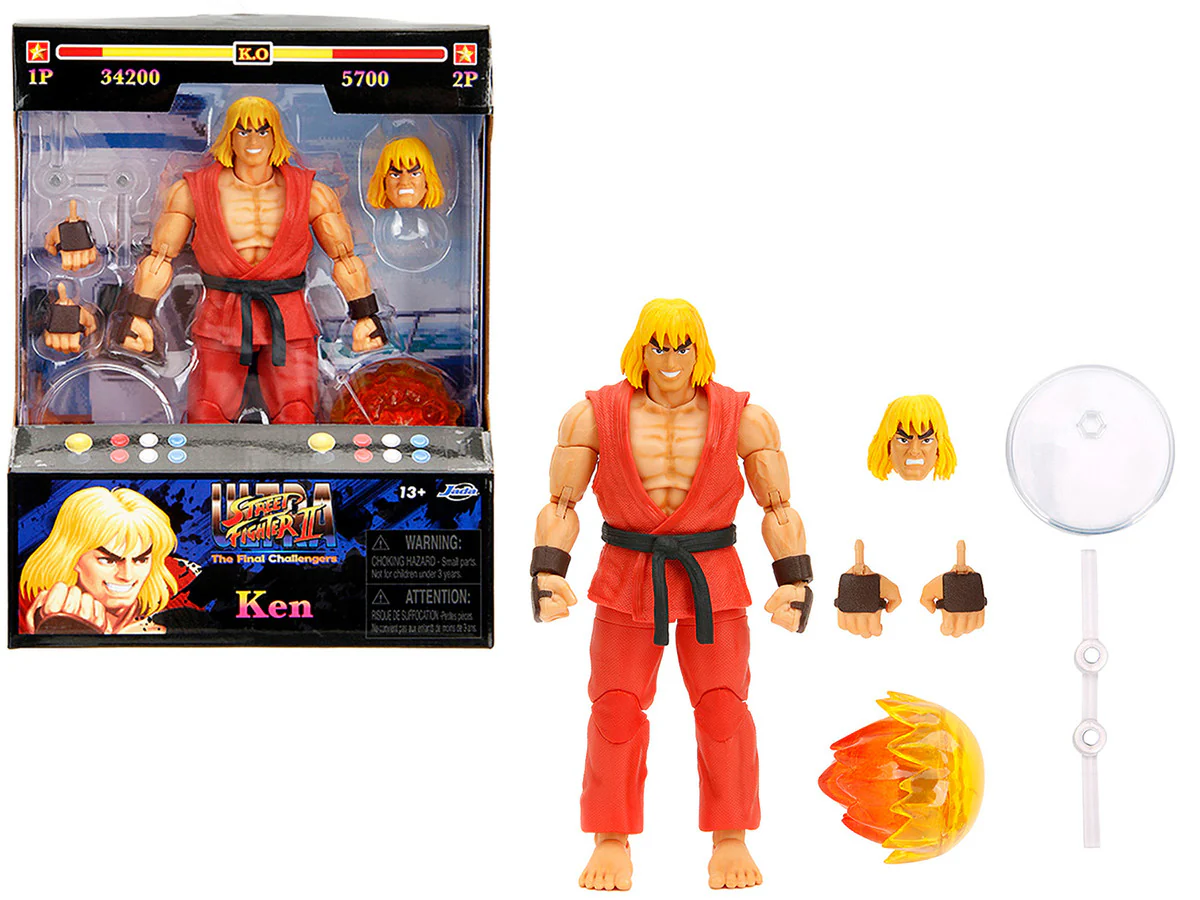 Ken 6 Inch Moveable Figure with Accessories and Alternate Head and Hands - $41.95