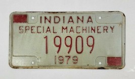 1979 Indiana Special Machinery License Plate 19909 - $18.81