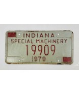 1979 Indiana Special Machinery License Plate 19909 - $18.81