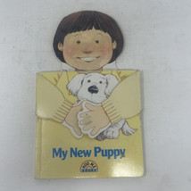 My New Puppy Wendy Lewison 1990 Hug Me Book HC With Arms Vintage - £22.95 GBP