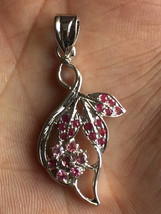 A beautiful natural rubyand pink tourmaline pendant is made in 925 sterl... - £121.97 GBP